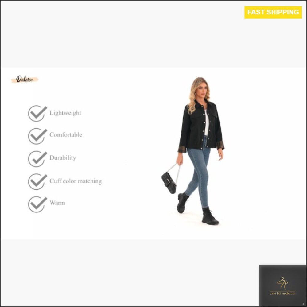 Oversized Snap Button Casual Jacket Lightweight P… - image 7